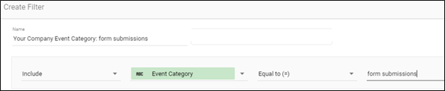 Event category filter in Google Data Studio